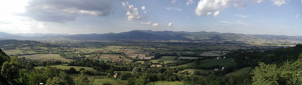 Blick auf Anghiari, Valtiberina